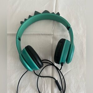 Green Dinosaur-Themed Headphones